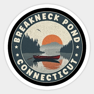 Breakneck Pond Connecticut Sunset Sticker